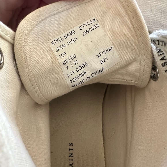 All saints high top sneakers - Picture 9 of 9